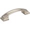 Jeffrey Alexander 96 mm Center-to-Center Satin Nickel Square Annadale Cabinet Pull 435-96SN - alternate 1